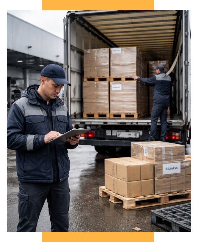 Доставка грузов из Беларуси от 15359 р. логистика СетСервис-Чст