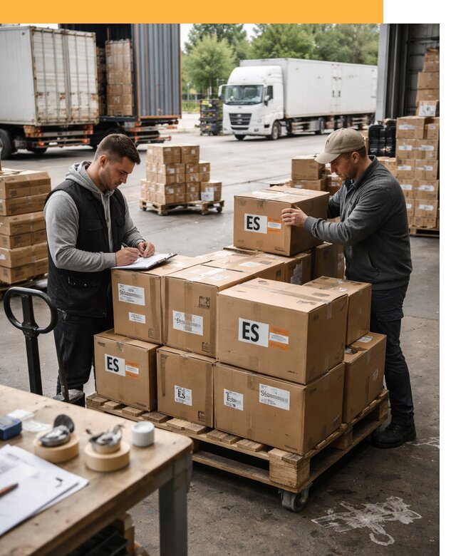 Доставка грузов в Испанию автотранспортом от 35837 руб