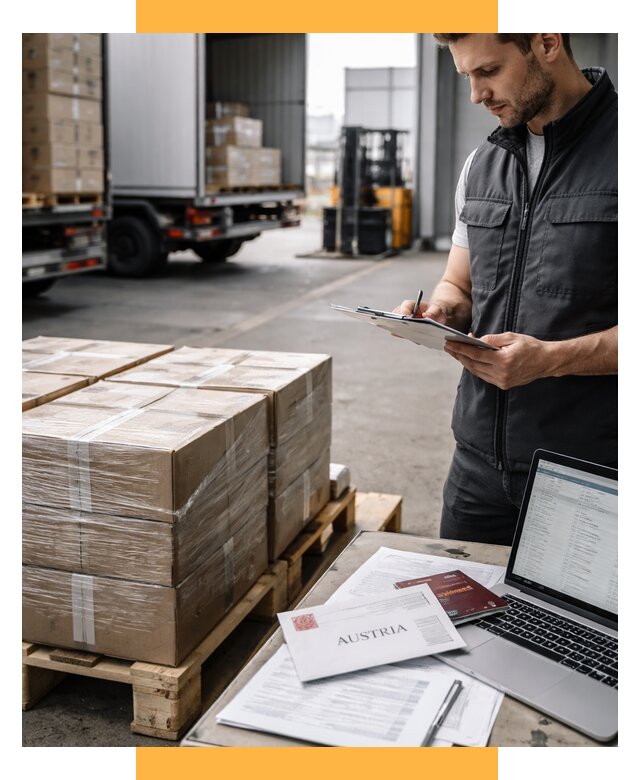 Доставка в Австрию от 66554 р. Логистика и экспорт СетСервис-Чст
