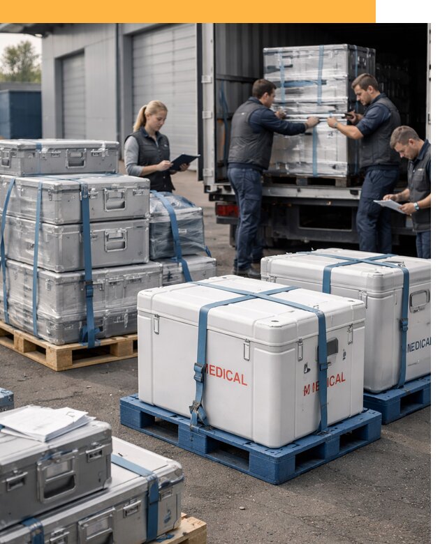 Перевозка медицинского оборудования по всему миру от 15359 руб