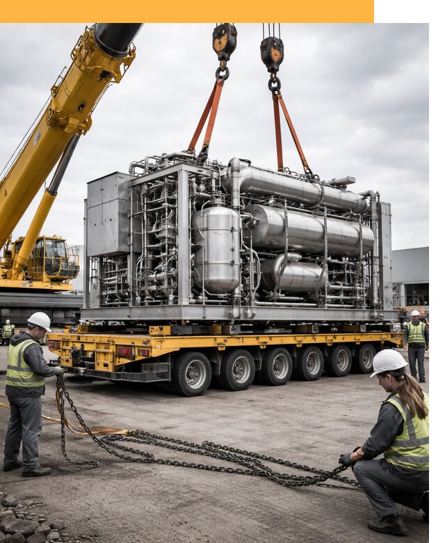 Перевозка тяжеловесных грузов по миру от 153585 руб