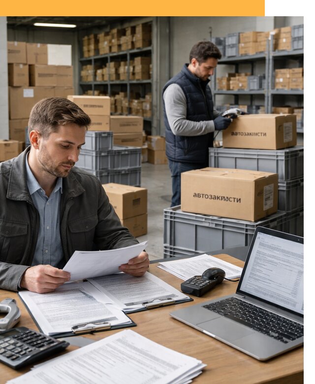 Таможенное оформление автозапчастей по выгодным тарифам от 8703