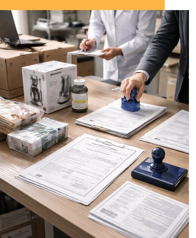 Сертификация импортных товаров от 12287 с таможенным сопровождением